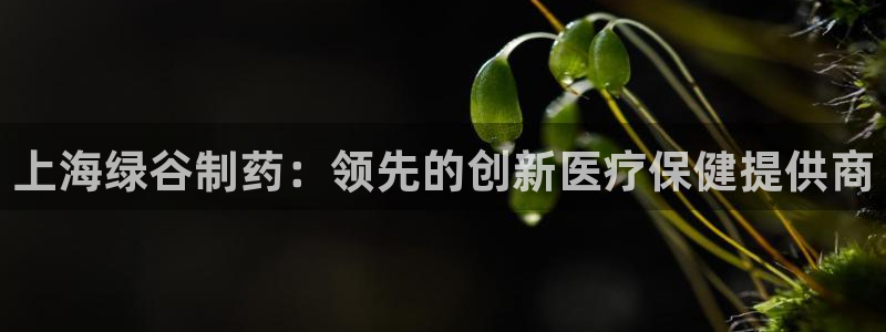 九游会老哥俱乐部官网：上海绿谷制药：领先的创新医疗保健提供商