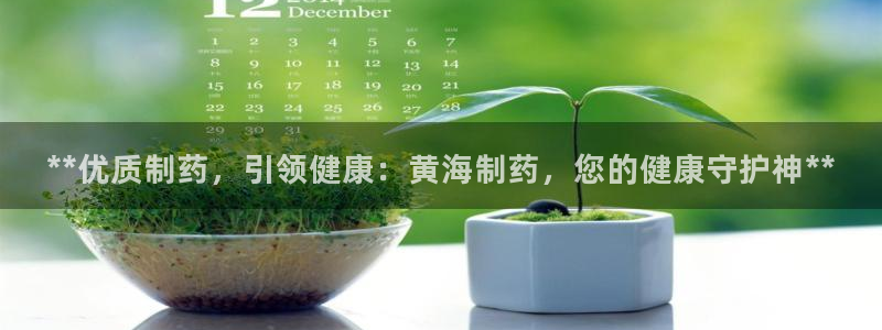 九游会老哥必备的交流社区：**优质制药，引领健康：黄海制药，您的健康守护神**
