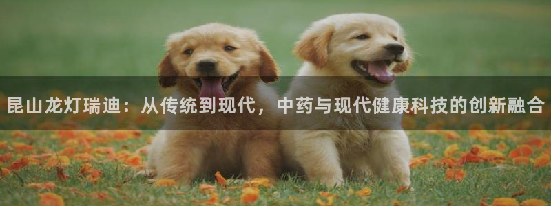 九游老哥俱乐部官网登录网址：昆山龙灯瑞迪：从传统到现代，中药与现代健康科技的创新融合