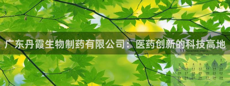 j9九游会老哥俱乐部交流区：广东丹霞生物制药有限公司：医药创新的科技高地