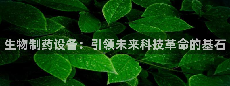 九游会老哥俱乐部必备的交流社区：生物制药设备：引领未来科技革命的基石